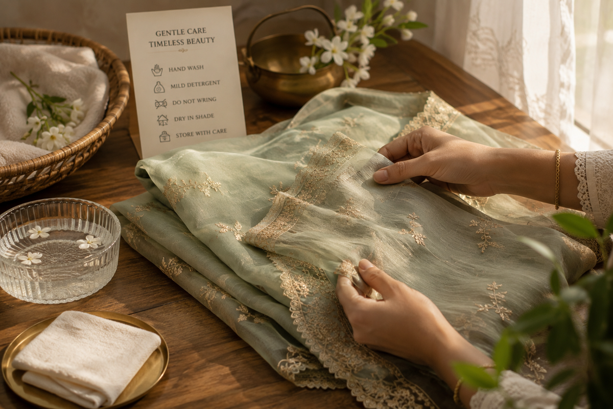 How to care for Chanderi, silk cotton and embroidered ethnic wear