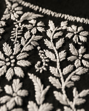 Black Chikankari Short Kurti